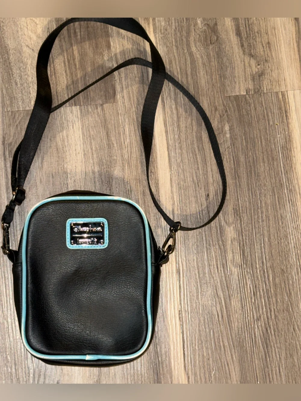 Disney Parks TRON Lightcycle Run Crossbody Bag Black & Blue Shoulder Bag‎